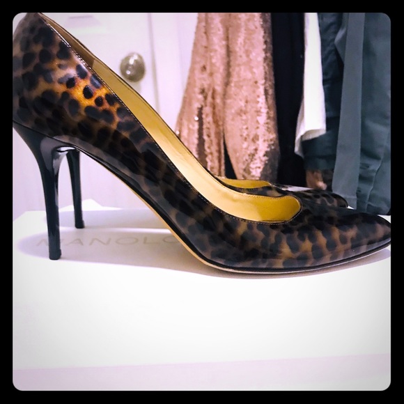 Jimmy Choo Shoes - Jimmy Choo romy patent leopard pumps